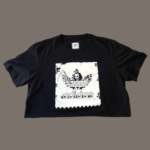 NWOT Adidas Black Skeleton Reaper Tee size Large